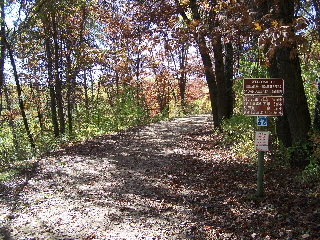The start of the Hillsboro trail from the 400 State Trail